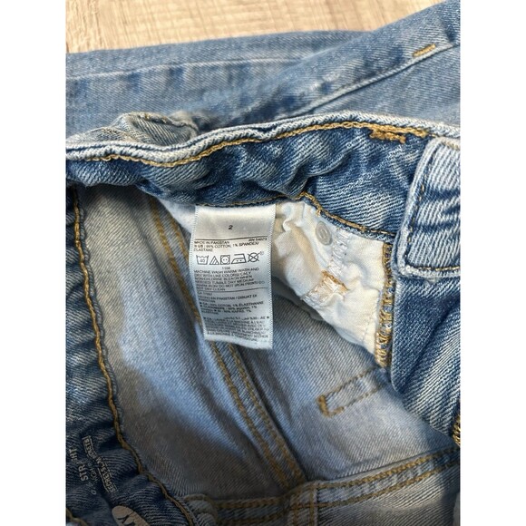 Old Navy OG Straight Jeans High Rise Womens Size 2  Distressed Teen School - Picture 4 of 5